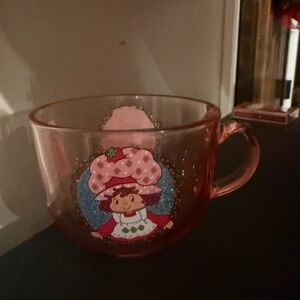 NWT Viral Strawberry Shortcake Pink Glass Mug
